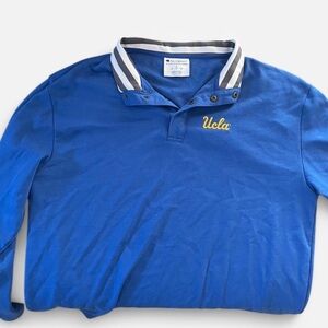 Champion Blue Jacket with White and Gray Accents